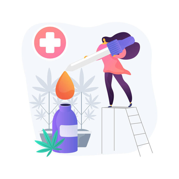 Абстрактная векторная иллюстрация семенного масла.