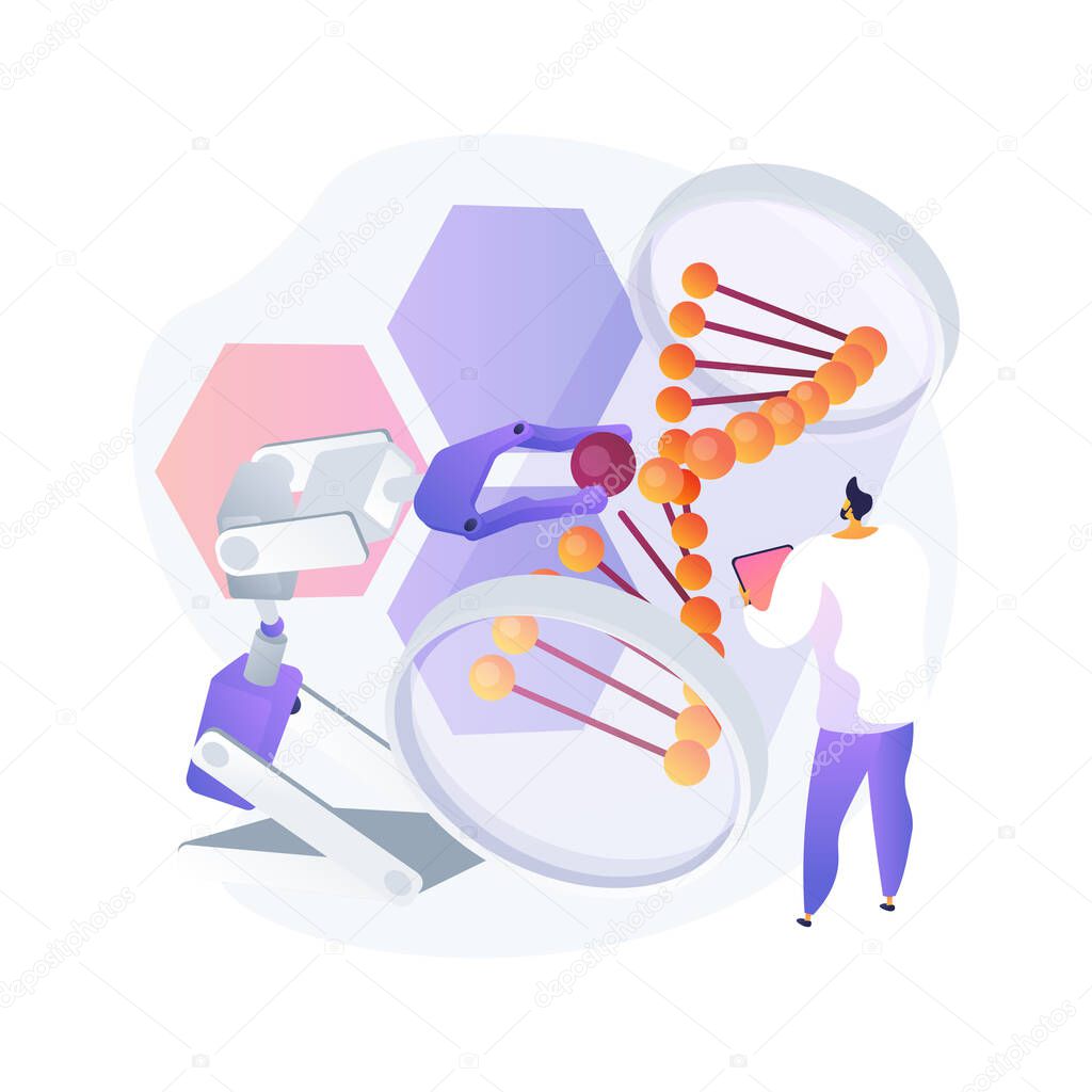 Bioethics abstract concept vector illustration.