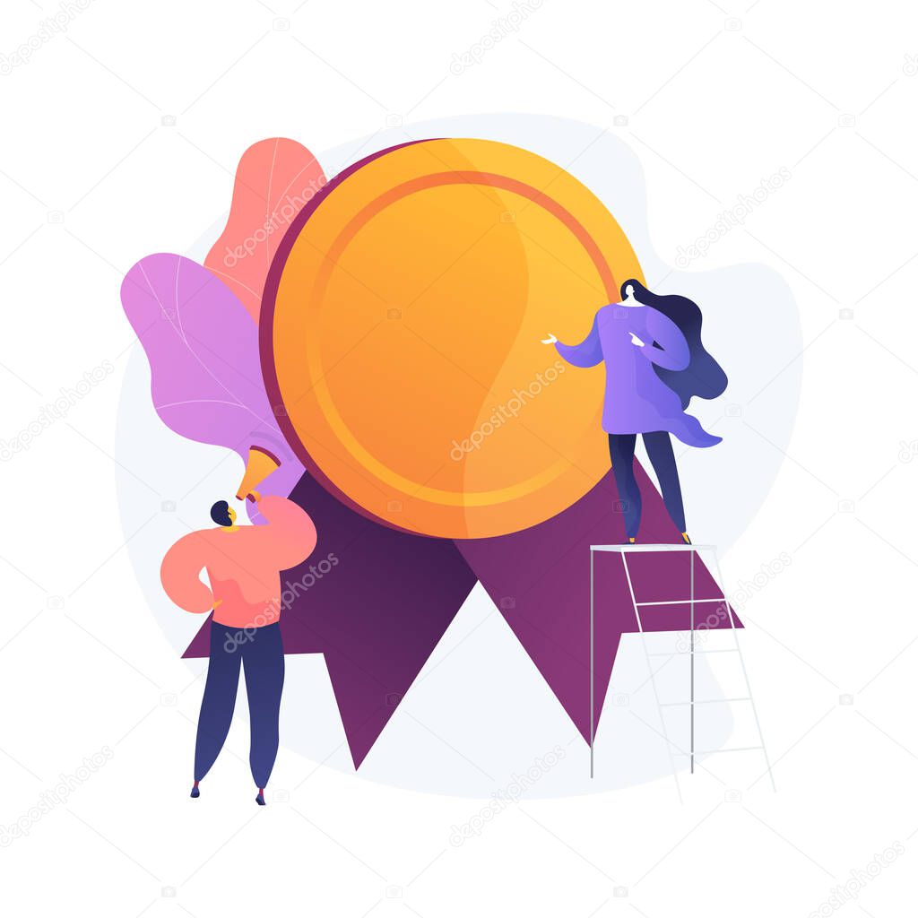 Honour abstract concept vector illustration.
