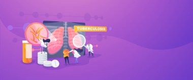 Tüberküloz iniş sayfası konsepti