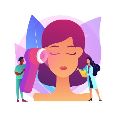 Işık terapisi soyut konsept vektör çizimi. Güneş ışığı eksikliği, yapay ışık cihazları, mevsimsel depresyon tedavisi, uykusuzluk tedavisi, hemoterapi kutusu, zihinsel sağlık soyut metaforu.
