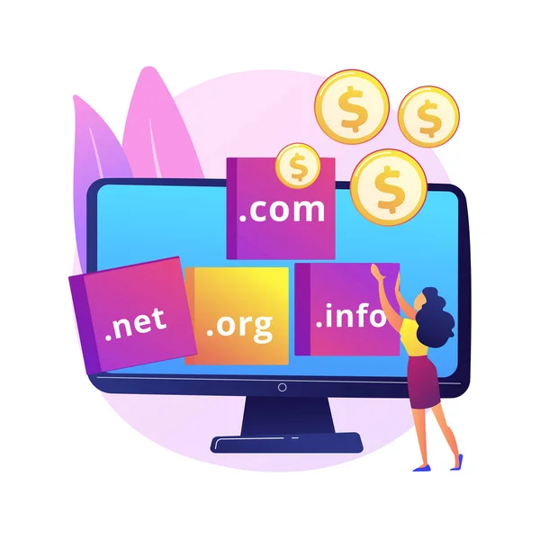 Domain Flipping Absztrakt Koncepció Vektor Illusztráció Változó Domain Flipping Domainek — Stock Vector
