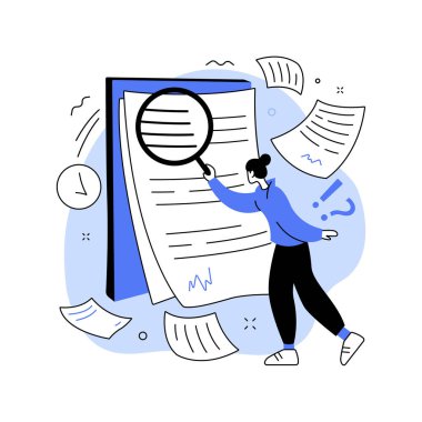 Koşullar ve koşullar soyut konsept vektör çizimi. Yasal uyarı, kullanıcı terimleri ve koşulları, web menü çubuğu, web ögesi, bilgi sayfası, kayıt süreci, soyut metaforu kabul et.