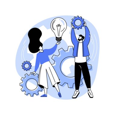 Takım çalışması güç soyut konsept vektör çizimi. Etkili takım çalışması, proje dağıtımı, takım üyeleri becerileri, takım çalışması çözümleri, etkili işbirliği, hedef başarı soyut metaforu.