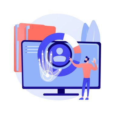 Jest tanıma soyut konsept vektör çizimi.