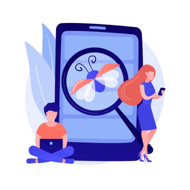 Beta soyut konsept vektör çizimi denemesi.