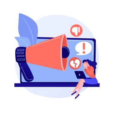 Siber zorbalık vektör metaforu