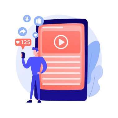 Bulut tabanlı motor soyut konsept vektör çizimi.