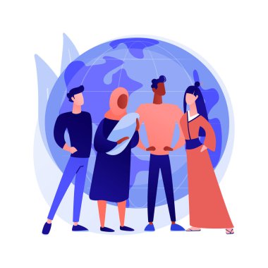 Uyruk kavramsal konsept vektör çizimi.