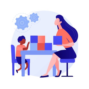 Sosyal-duygusal gelişim soyut konsept vektör çizimi.