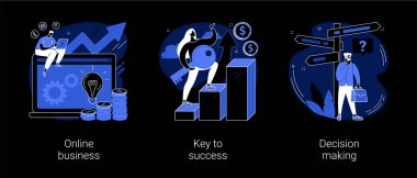 İş fırsatı soyut konsept vektör çizimleri.