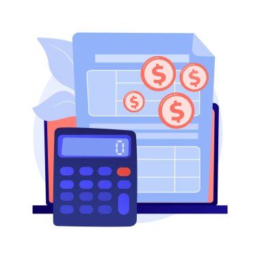 Elektronik belgeleme vektör konsepti metaforu