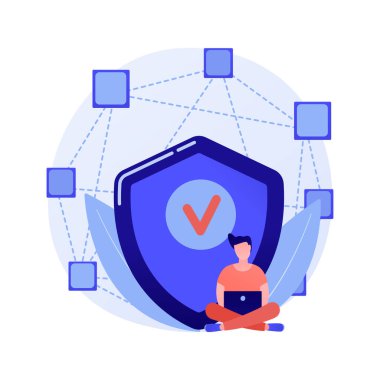 Yerel uygulama soyut konsept vektör çizimi.