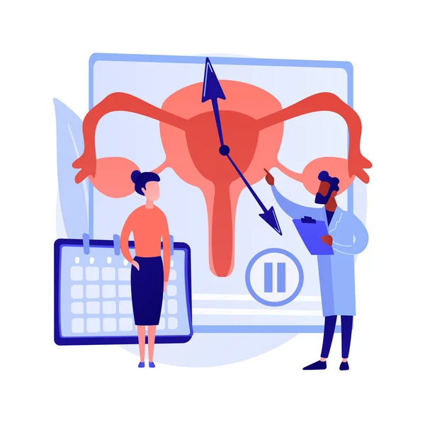 Menopauza absztrakt koncepció vektor illusztráció. — Stock Vector