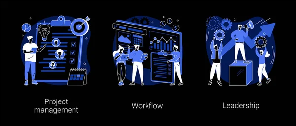 Gestão de negócios conceito abstrato vetor ilustrações. —  Vetores de Stock