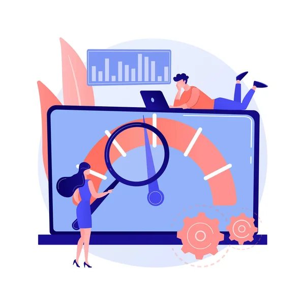 Benchmark testing abstract concept vector illustration. — Stock Vector