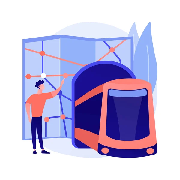 Transport souterrain concept abstrait illustration vectorielle. — Image vectorielle