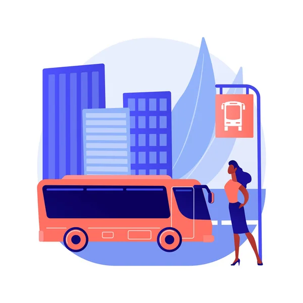 Transport public concept abstrait illustration vectorielle. — Image vectorielle