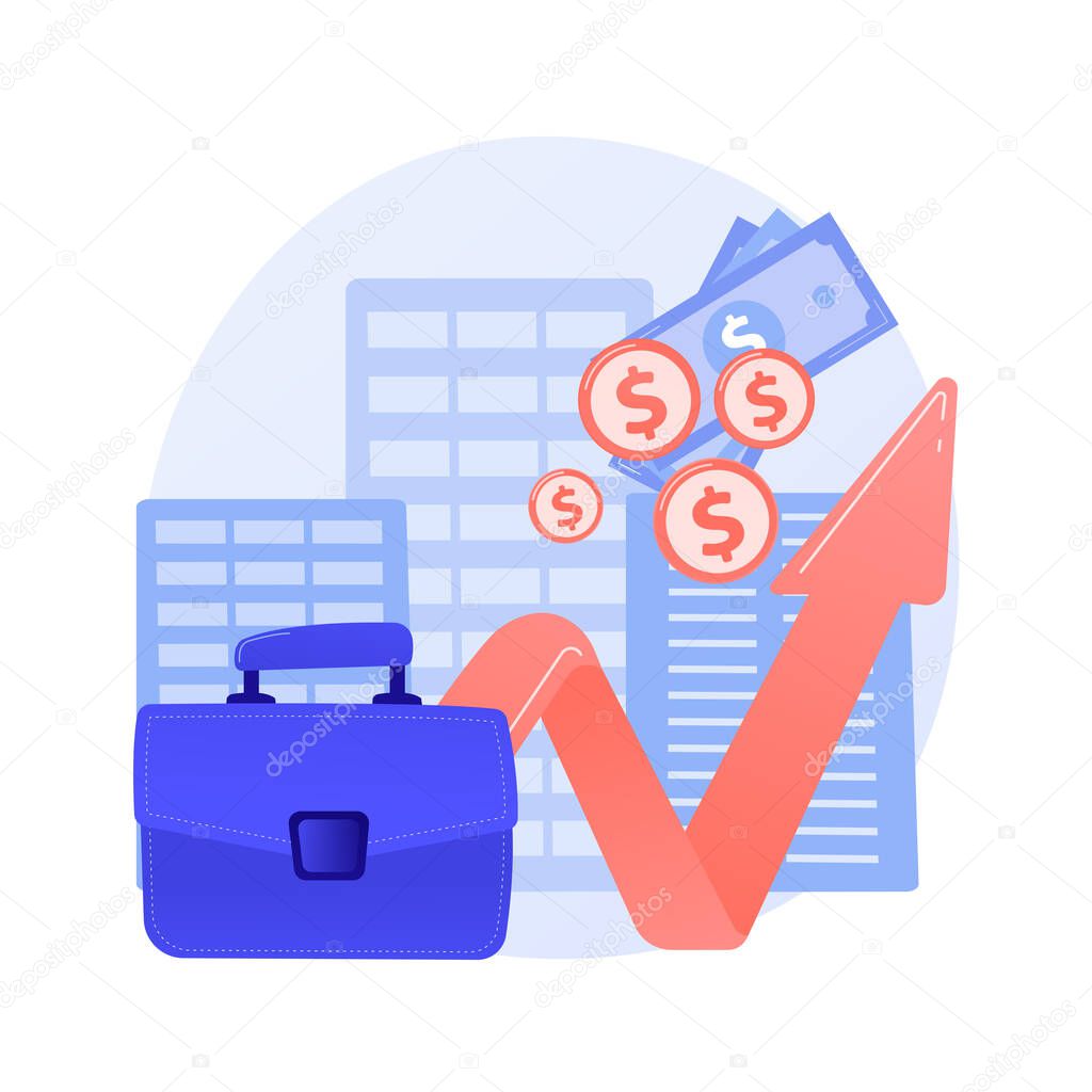 Revenue agency abstract concept vector illustration.