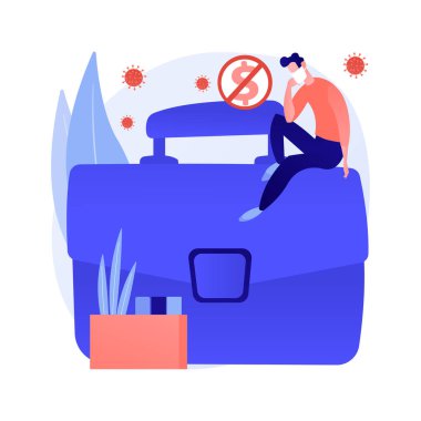 İşsizlik soyut konsept vektör çizimi.