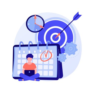 Disiplin soyut konsept vektör çizimi.