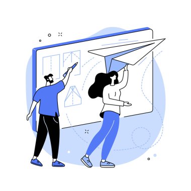 Girişimcilik soyut konsept vektör çizimi.