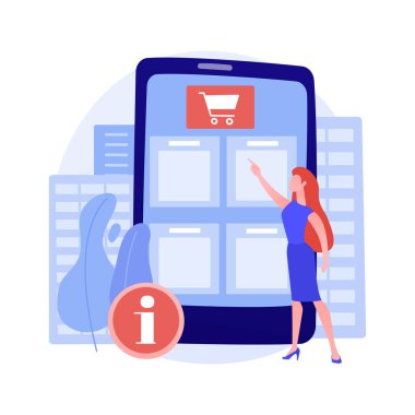 Dijital rehber soyut konsept vektör çizimi.