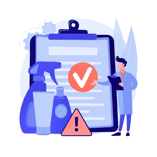 Product safety control abstract concept vector illustration. — Stock Vector