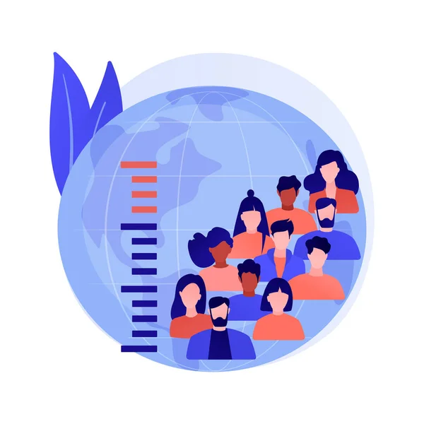 Overpopulation abstract concept vector illustration. — Stock Vector