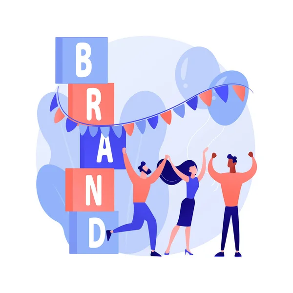 Brand event abstract concept vector illustratie. — Stockvector