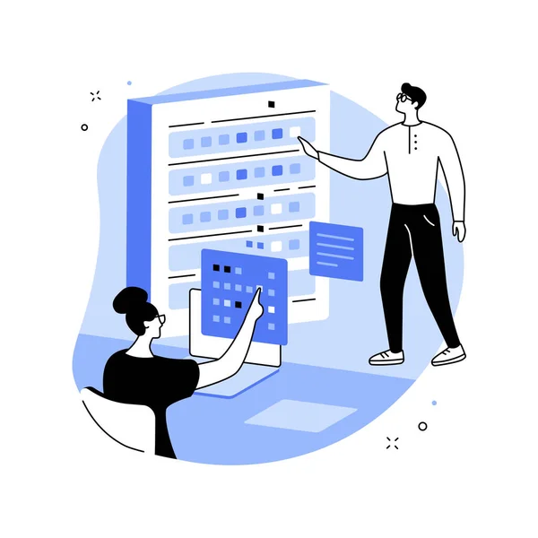 Big data engineering abstrakt koncept vektor illustration. — Stock vektor