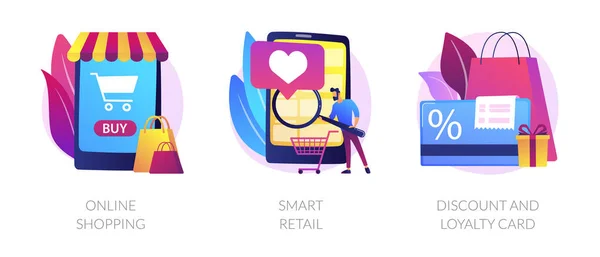 Innovative retail solutions vector concept metaphors — 스톡 벡터