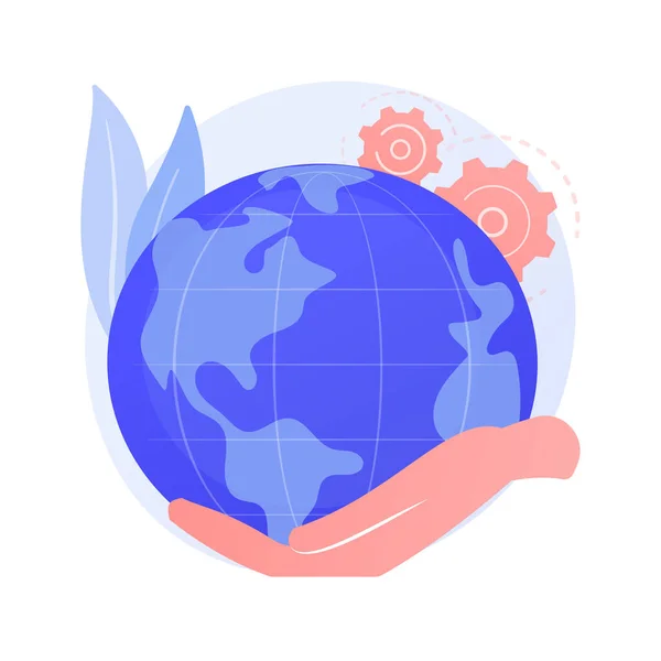 Earth Day abstract concept vector illustration. — Stock Vector