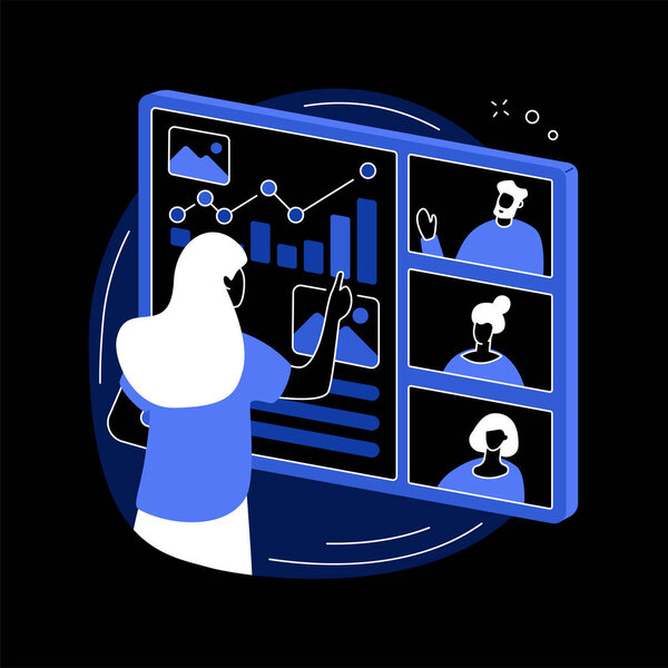 Абстрактная векторная иллюстрация цифрового представления.