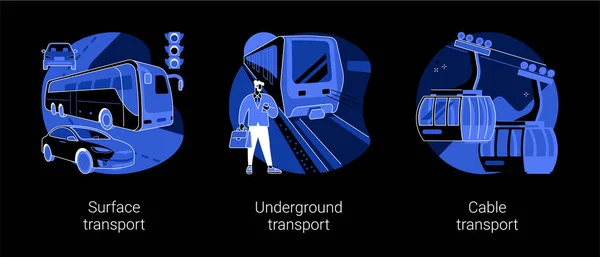 Public transport abstract concept vector illustrations. — Stock Illustration Public transport abstract concept vector illustrations. Vector Graphics