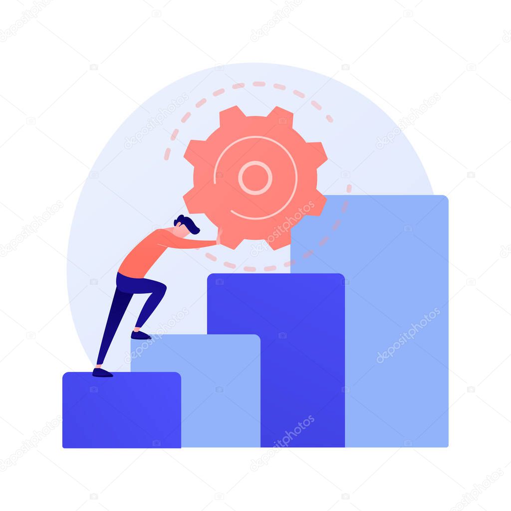 Persistence abstract concept vector illustration.