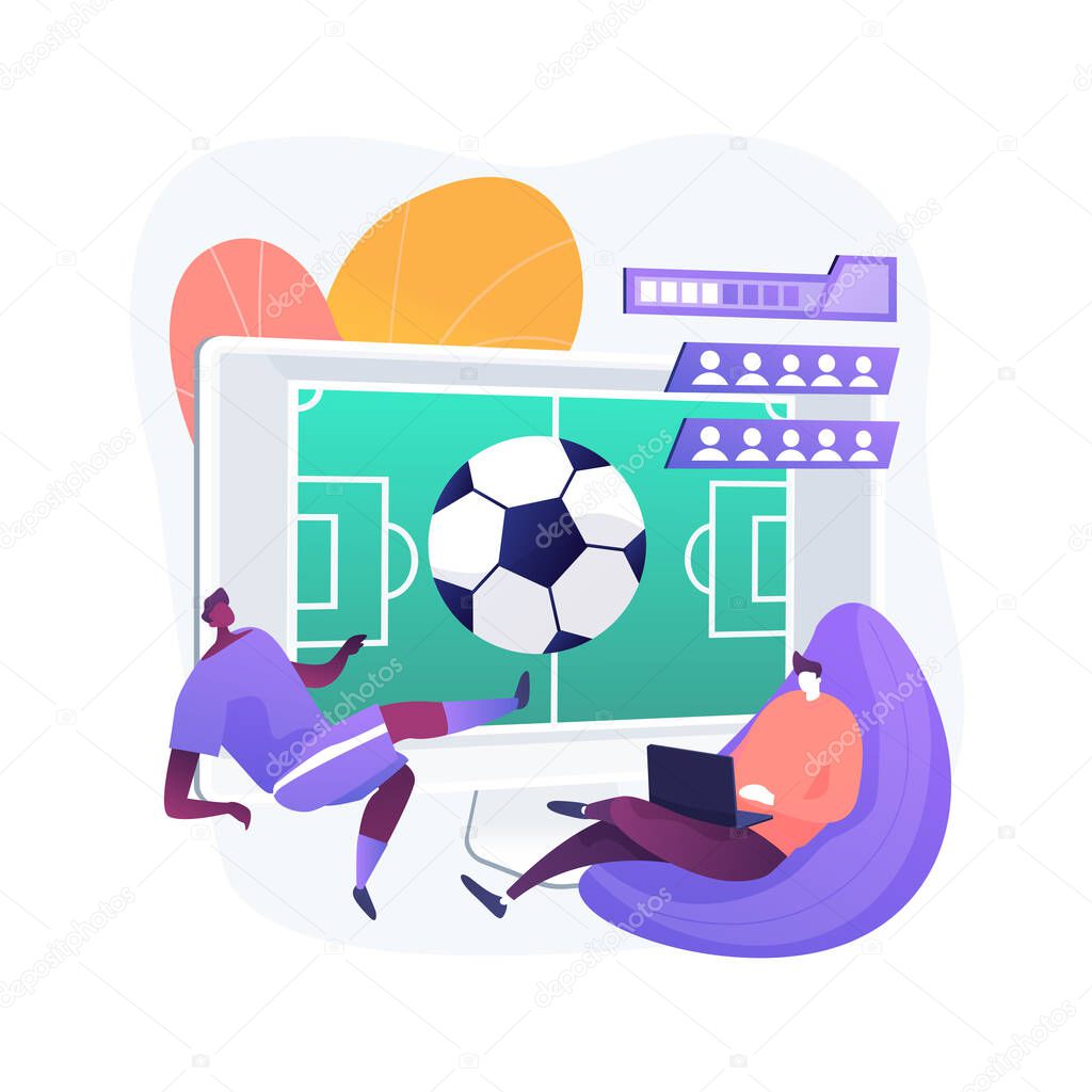 Sports games abstract concept vector illustration.