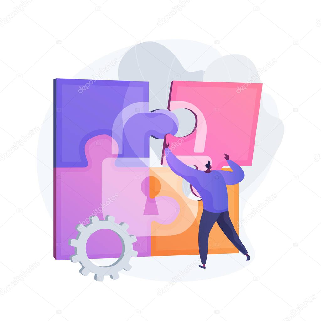Information privacy abstract concept vector illustration.