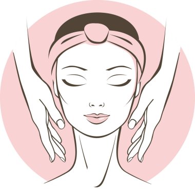 Güzellik uzmanı yüz spa salonu güzellik tedavi kavramı masaj yapar