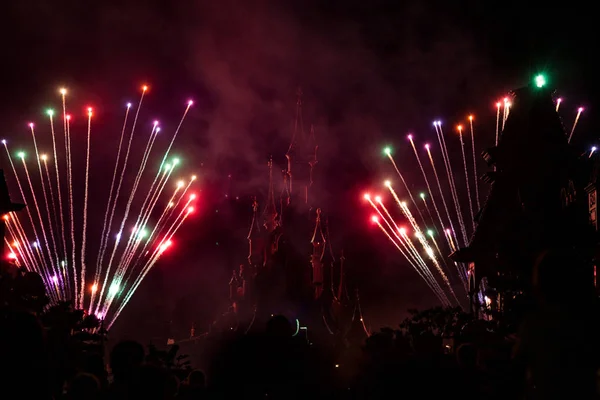 Марн Валли Франция Июля 2016 Года Disney Dreams Фейерверк Диснейленде — стоковое фото