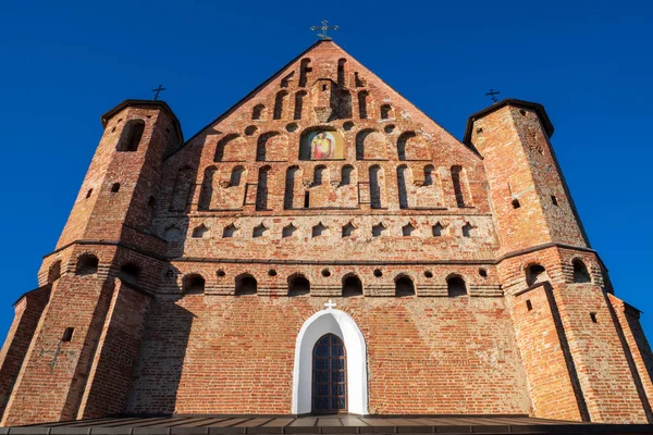 Igreja Fortificada São Miguel Século Synkovichy Região Grodno Bielorrússia — Fotografia de Stock