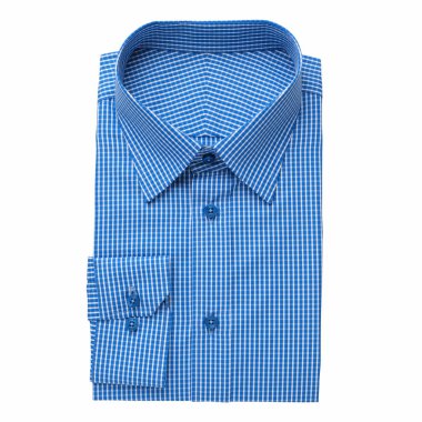 Moda erkek gömlek, üzerinde beyaz izole.