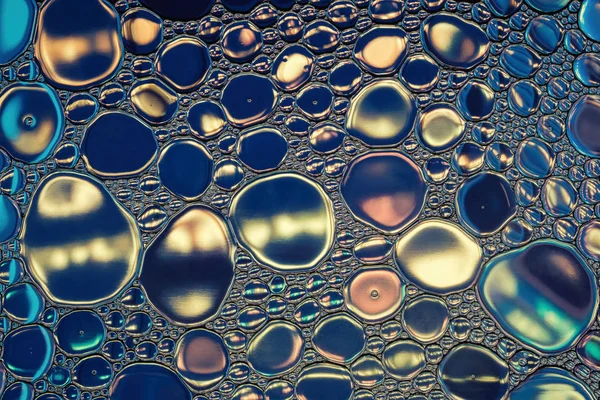 Hermoso fondo macro abstracto. Vidrio con gotas de fondo de lluvia . — Foto de Stock