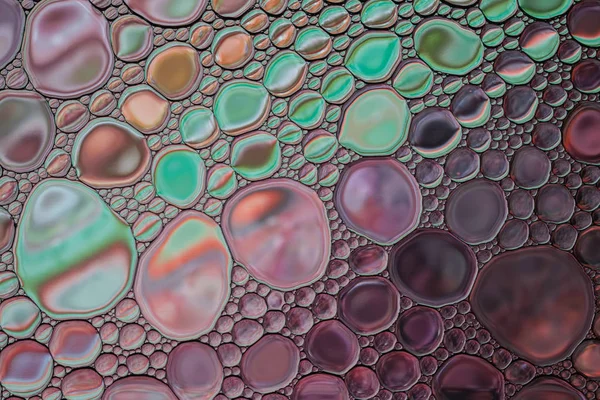 Hermoso abstracto multicolor burbuja de aceite de agua colorido fondo . — Foto de Stock