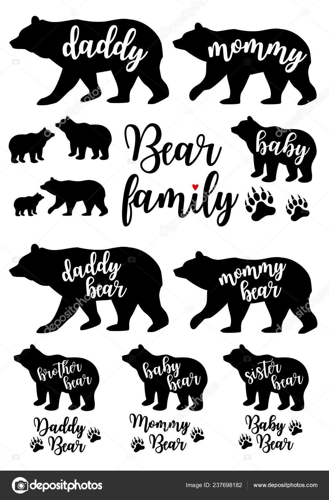 Daddy Bear Mommy Bear Baby Bear Family Silhouettes Mother Day Stock Vector Image By C Beaubelle Daddy Bear Mommy Bear Baby Bear Family Silhouettes Mother Day Stock Vector Image By C Beaubelle