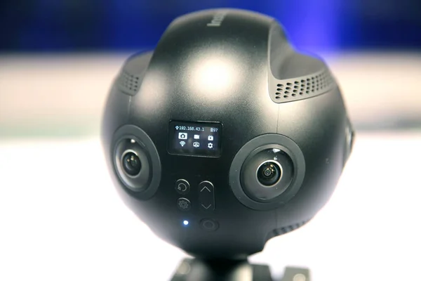 Moscú Rusia Septiembre 2018 Cámara Realidad Virtual 360 Cámara Insta360 — Foto de Stock