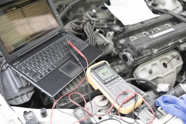 Computer Diagnostic Car — Stock Photo, Image