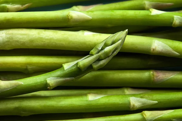Tekstur Hijau Asparagus Asparagus Officinalis Latar Belakang Makanan Makanan Vegan — Stok Foto