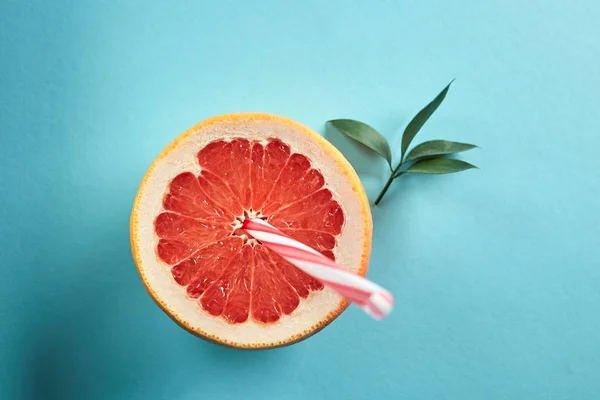 Concept Van Het Maken Van Natuurlijke Sap Cocktail Van Grapefruit — Stockfoto