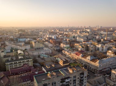 Kiev şehir, Kiev tarihi Podil mahalle meydanında Kontraktova